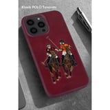 Santa Barbara Polo Racquet Club iPhone 13 Pro Kılıf Jockey 3Boyutlu PU Deri İçi Süet Kapak
