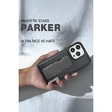 Santa Barbara Polo Racquet Club iPhone 14 Pro Max Kılıf Z Standlı Pu Deri İçi Süet Parker Kapak