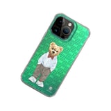 ZuckBear iPhone 15 Pro Max Kılıf Hologramlı Mekanik Tuşlu French Riviera Kapak