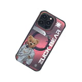 ZuckBear iPhone 15 Pro Max Kılıf Hologramlı Mekanik Tuşlu M-Safe Şarja Uygun New York Never Sleeps Kapak