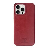 Santa Barbara Polo Racquet Club iPhone 15 Pro Kılıf Hakiki Deri M-Safe Şarja Uygun Elton Genuine Sert Kapak