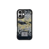 Santa Barbara Polo Racquet Club iPhone 16 Kılıf Snake PU Deri Dizaynlı Mekanik Tuşlu M-Safe Şarja Uygun Sagar Kapak