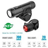 Eastpower LW-F600-R20 Bisiklet 700 Lümen Ön+20 Lümen Arka Type-C Usb Şarjlı Lamba Seti