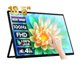 ZEUSLAP Z18T 18.5" 1920*1080@60Hz Full HD ADS-IPS Panel Type-C 100% sRGB 300Cd/m² Dokunmatik, Taşınabilir Monitör