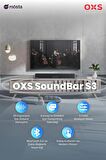 OXS S3 TV için Ses Barları, Dahili Subwoofer ile Ev Sineması Ses Sistemi, 3D Surround Ses Sistemi TV Ses Çubuğu, TV Hoparlörleri, Bluetooth 5.0/Aux/Optical/Coaxial, 80 Watt, 3Eqs, Duvara Monte Edilebilir 