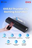  OXS S2 Thunder Lite PC Oyun Soundbar, Sanal Surround Sesli TV ve Bilgisayar için Ses Barları, 2 Tam Aralıklı Sürücü, Bas Tüpü, Kompakt Tasarım, HDMI/AUX/Optik Uyumlu, Bluetooth 5.0 Kablosuz Bağlantı 
