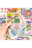 Happy Life Temalı 100 Yaprak Sticker Seti • Bullet Journal (GGK-DA001)