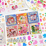 Star Little Spirit Temalı 100 Yaprak Sticker Seti • Bullet Journal (GGK-DA008)