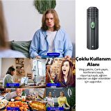 VUXBEEG UP30 2.4GHz Mini Kablosuz Yaka Mikrofonu Youtuber iOS Android SİYAH