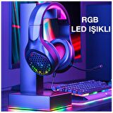 XMOWi R1 Gaming Mikrofonlu RGB Oyuncu Kulaklığı PC- Dizüstü Ve Ps4 SİYAH,KIRMIZI