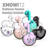 Xmowi T2 Bluetooth 5.0 Kablosuz Kulaklık Gaming Kulakiçi Oyuncu Kulaklığı SİYAH