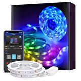 Govee RGB LED Şerit H61103A3, WiFi+BT LED Şerit, Alexa, Google Asst. Destekli - 10 Metre
