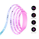 Govee RGBICW H612FCD1 Kesilebilir, Silikon Kaplamalı, Matter, Alexa, Google Asst. Destekli LED Şerit - 3 Metre