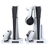 PS5 SLIM RGB SOĞUTUCU ÖZELLİKLİ ASKLIKLI ŞARJ DİKEY STANDI  IPEGA PG-P5S006