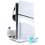 PS5 SLİM KASA UYUMLU DİKEY SOĞUTUCU IŞIKLI STAND İPEGA-P5S020W
