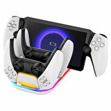 PS5 DUALSENSE  - PS PORTAL 3 İN 1 ŞARJ STANDI RGB IŞIKLI PG-P5P03