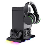 XBOX SERİES X UYUMLU ŞARJLI FANLI RGB Lİ DİKEY STAND İPEGA PG-XBX024S