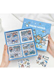 Polar World Temalı 100 Yaprak 4 Bölmeli Sticker Seti • Bullet Journal (GGK-DZ076)