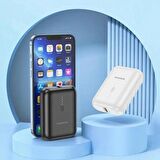 TYPE C Powerbank Mini Cep Boyutunda  5000mAh  Led Göstergeli İNPUT Type C iPhone ve Samsung Uyumlu  BJ31