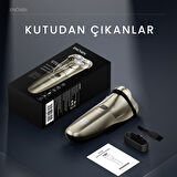 Enchen Steel 3S Gold Çift Yönlü Kavisli Bıçaklı Dijital Ekranlı Suya Dayanıklı Şarjlı Tıraş Makinesi