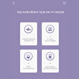 Enchen Mint 3 Lila Pratik Kullanımlı Değiştirilebilir Başlıklı 3 Kademeli Şarjlı Ağız Duşu