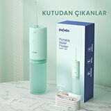 Enchen Mint 3 Yeşil Pratik Kullanımlı Değiştirilebilir Başlıklı 3 Kademeli Şarjlı Ağız Duşu