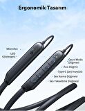 TaoTronics TT-BH115 ENC Mikrofonlu Mıknatıslı Boyun Askılı Bluetooth Kulaklık IPX5 30 Saat Müzik BT 5.2 Çift Cihaz Desteği