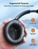 TaoTronics TT-BH1121 40 mm Sürücülü Kafaüstü Bluetooth Kulaklık 20 Saat Müzik BT 5.3 Çift Cihaz Desteği - Siyah