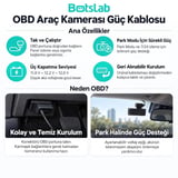Botslab OBD-II Park Modu Güç Kablosu Araç İçi Kamera Bağlantı Kiti
