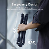 Katlanabilir Işık Ayağı Tripod TT43 Işık Standı Alüminyum, 180 ° Ters Çevrilebilir Ayaklar 75/190cm
