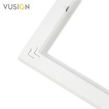 VUSIGN VS654-WH MDF Fotoğraf Çerçevesi 10x15 cm Beyaz Kabartmalı Çerçeve Masaüstü ve Duvar Askılı