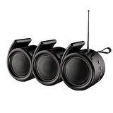 Concord 666SRGB Solar Güneş Enerji FM Radyo Rgb Ledli Bluetooth Hoparlör