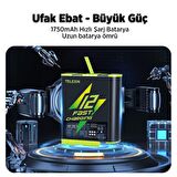 GoPro Şarj Edilebilir Yedek Batarya Fast Charging 1750mAh (Hero12 , Hero11 ,Hero10,Hero9 Black)