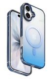 Fuchsia iPhone 17 ile Uyumlu HBC-395 Altai Kablosuz Şarj Özellikli Kapak - Mavi