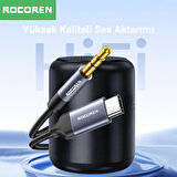 Rocoren Type-C to 3.5mm Jack AUX Hi-Fi DAC Ses Kablosu 50 CM