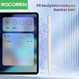 Rocoren Stylus iPad ve Android Tablet Uyumlu Avuç İçi Red Manyetik Eğime Duyarlı Yazı ve Çizim Kalemi