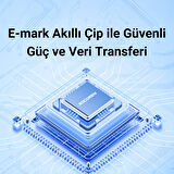 Rocoren 60W Type-C to Type-C RGB Aydınlatmalı Örgülü Şarj ve Data Kablosu 50 CM