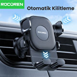 Rocoren Metal Kancalı Havalandırma Destekli Araç içi Telefon Tutucu