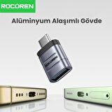 Rocoren Type-C to USB 3.2 5Gbps OTG Çevirici Dönüştürücü Adaptör