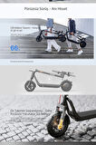 v25i Pro 2 Elektrikli Scooter - Amortisörlü 25 Km Menzil 600w - TCS- Ipx5 Doubleflip