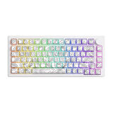 AKKO MONSGEEK M1 V5 Contour Lines White RGB Kablosuz Hotswap Mekanik Gaming Klavye