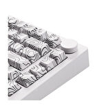 AKKO MONSGEEK M1 V5 Contour Lines White RGB Kablosuz Hotswap Mekanik Gaming Klavye
