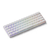 AKKO MONSGEEK FUN60 Pro Shine-Through White Hall Effect Manyetik Switch ARGB Kablosuz Hotswap Mekanik Gaming Klavye