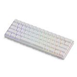 AKKO MONSGEEK FUN60 Pro Shine-Through White Hall Effect Manyetik Switch ARGB Kablosuz Hotswap Mekanik Gaming Klavye