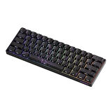 AKKO MONSGEEK FUN60 Max Nebulae Black Hall Effect Manyetik Switch ARGB Kablosuz Hotswap Mekanik Gaming Klavye