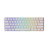 AKKO MONSGEEK FUN60 Ultra Shine-Through White TMR Hall Effect Manyetik Switch ARGB Kablosuz Hotswap Mekanik Gaming Klavye