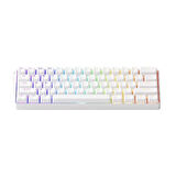 AKKO MONSGEEK FUN60 Ultra Shine-Through White TMR Hall Effect Manyetik Switch ARGB Kablosuz Hotswap Mekanik Gaming Klavye