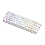 AKKO MONSGEEK FUN60 Ultra Shine-Through White TMR Hall Effect Manyetik Switch ARGB Kablosuz Hotswap Mekanik Gaming Klavye