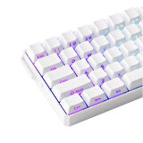 AKKO MONSGEEK FUN60 Ultra Shine-Through White Hall Effect Manyetik Switch ARGB Kablosuz Hotswap Mekanik Gaming Klavye