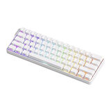 AKKO MONSGEEK FUN60 Ultra Shine-Through White Hall Effect Manyetik Switch ARGB Kablosuz Hotswap Mekanik Gaming Klavye